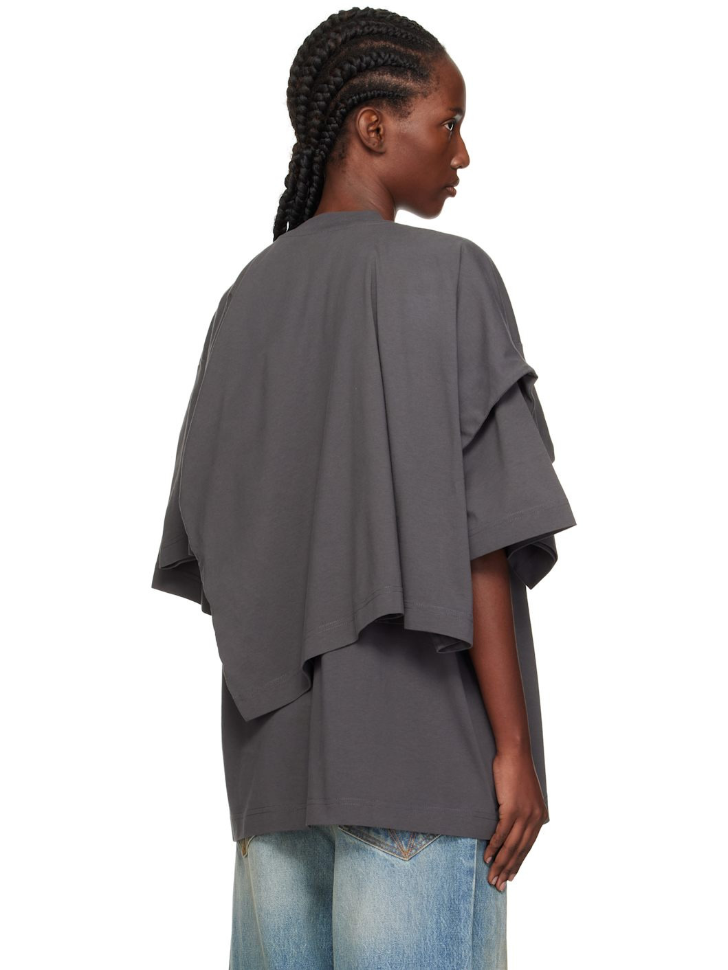 Gray Double Layered T-shirt - 3