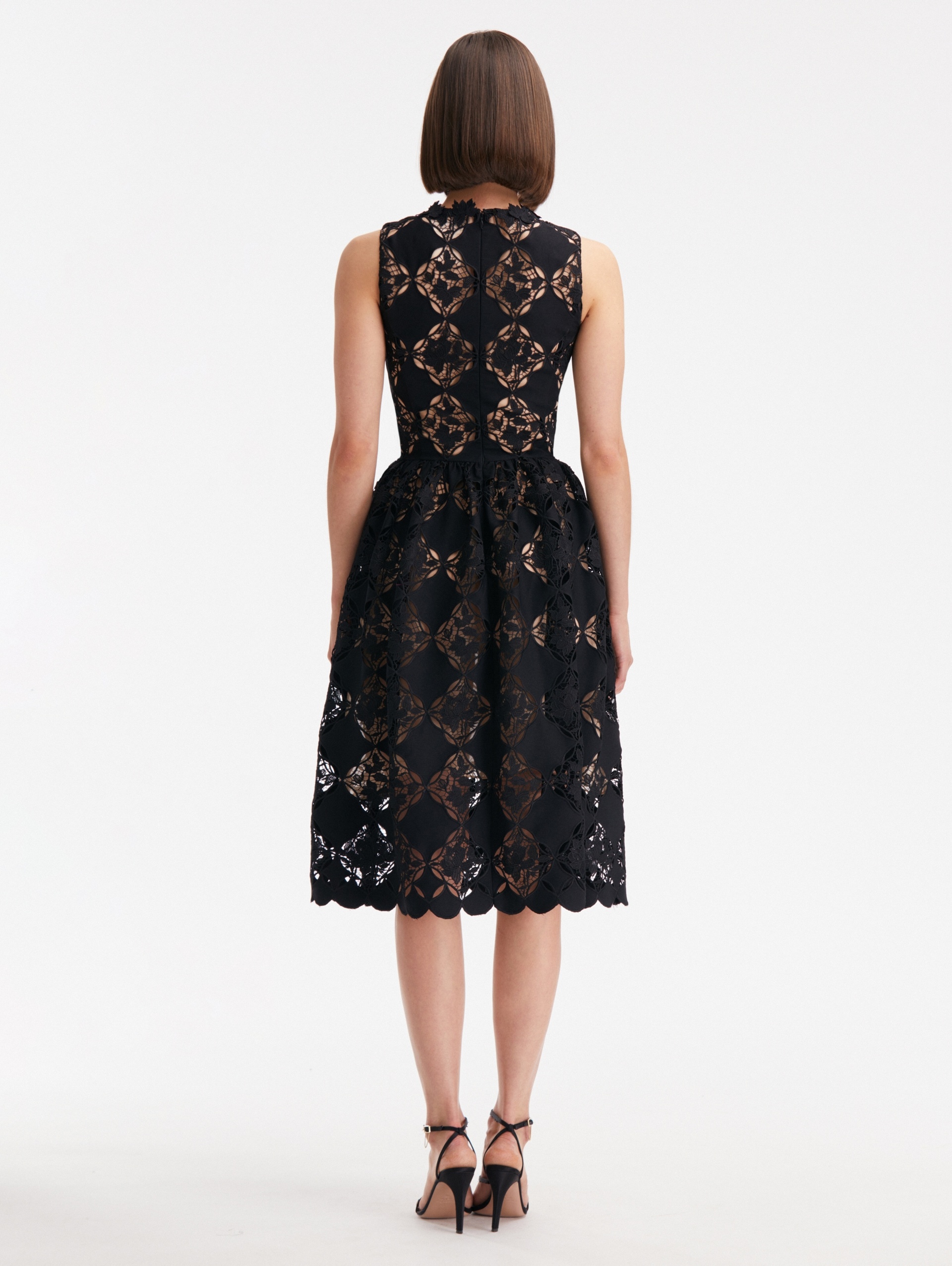 GARDENIA GUIPURE EYELET DRESS - 2