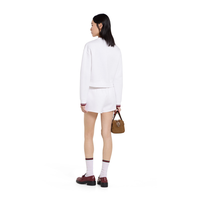 Cotton jersey cardigan with embroidery 4