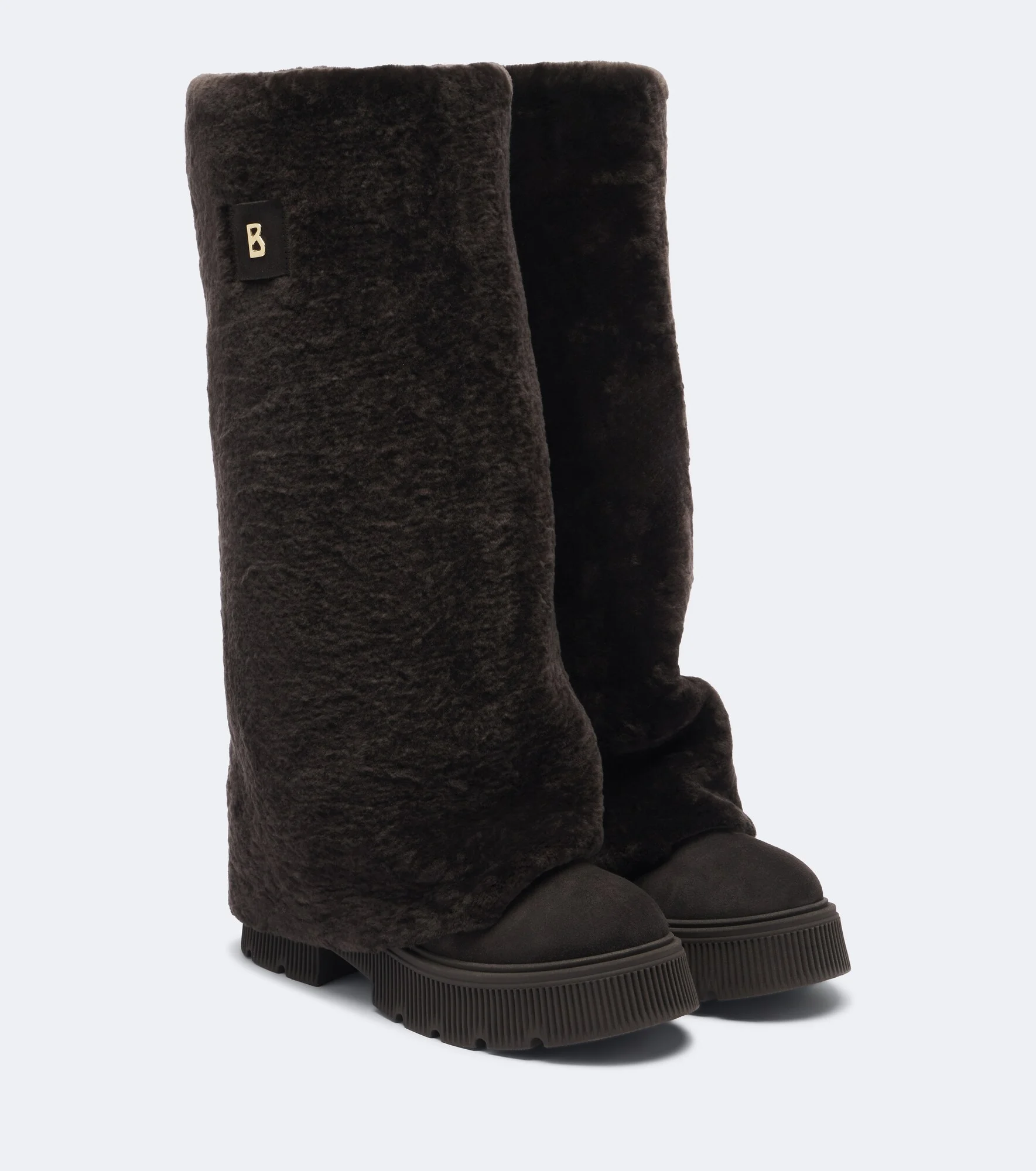 Turin shearling knee-high boots - 1