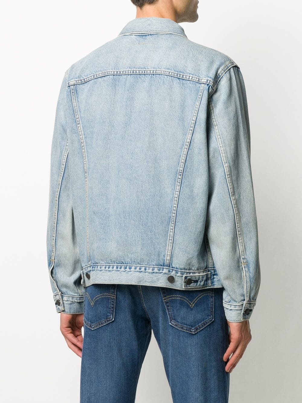 stonewashed denim jacket - 4