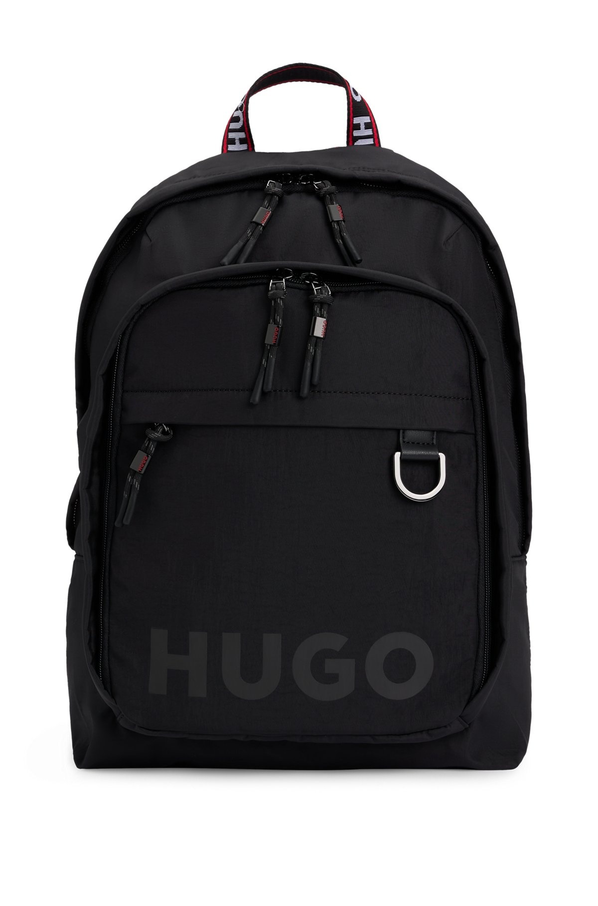 LOGO-PRINT BACKPACK WITH BRANDED HANDLES - 1