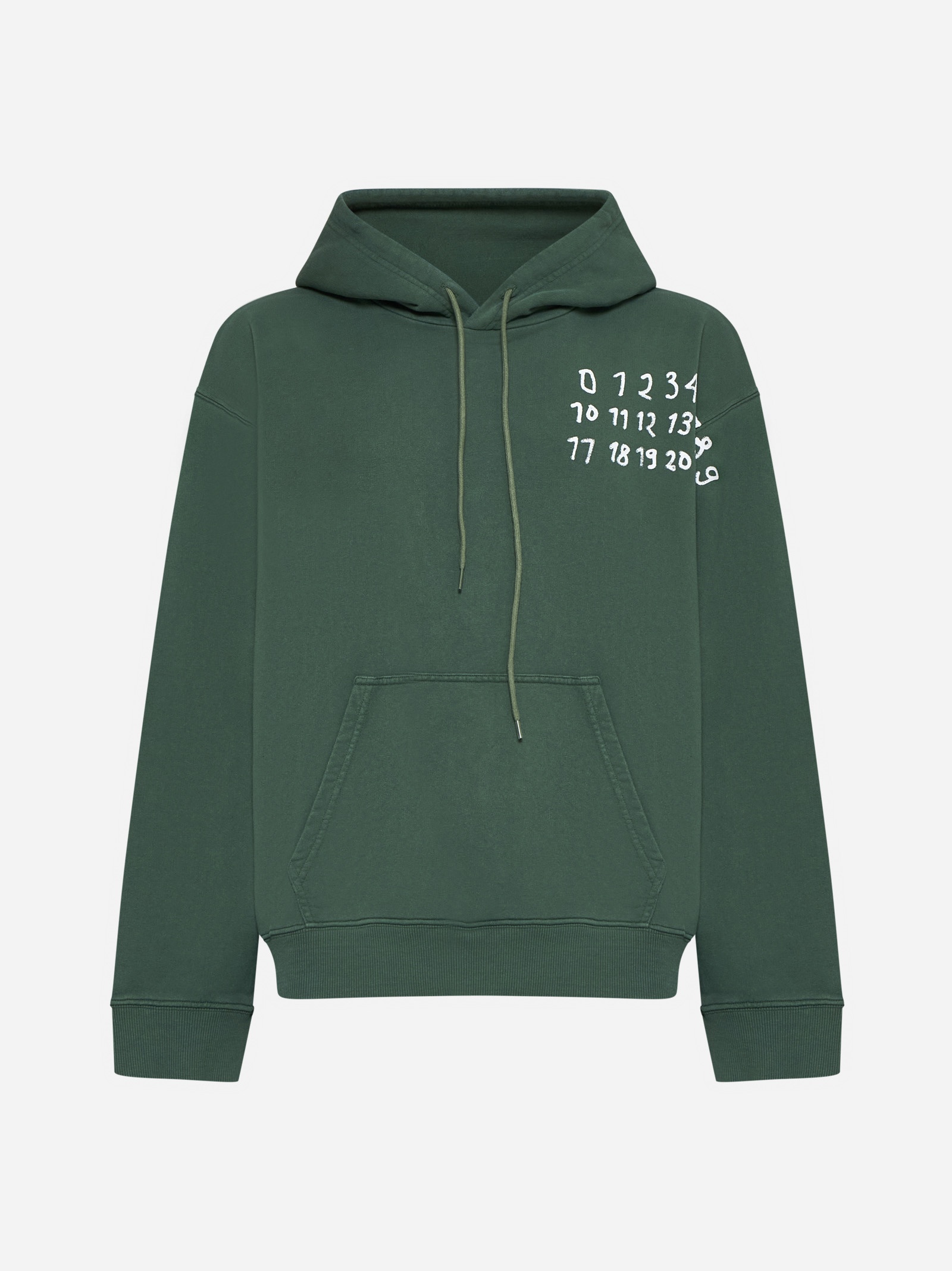 Logo cotton hoodie - 1