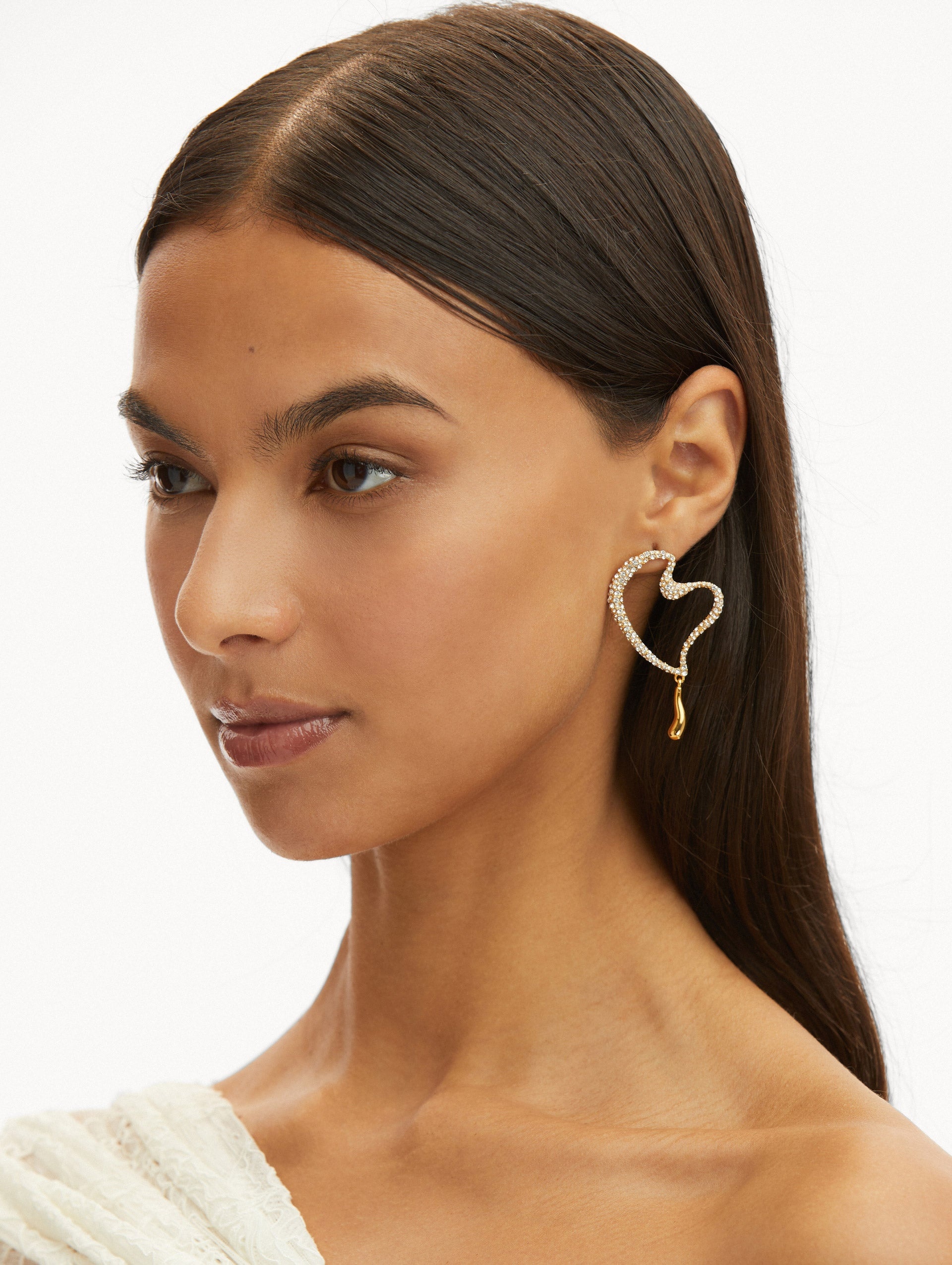 PAVÉ HEART EARRINGS - 2
