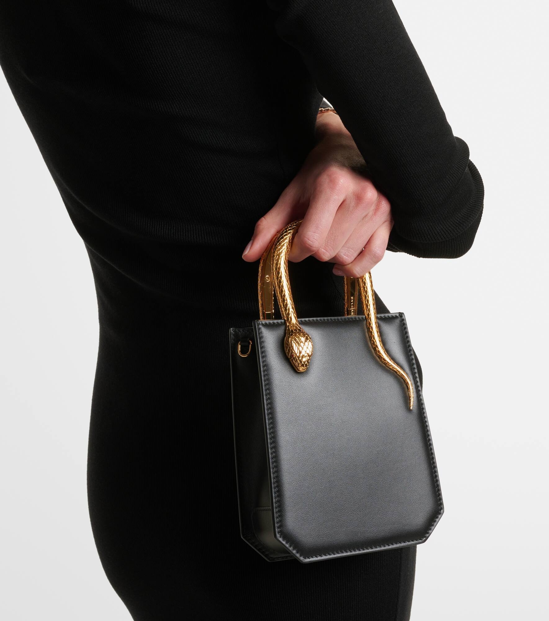 Serpentine Mini leather tote bag - 2