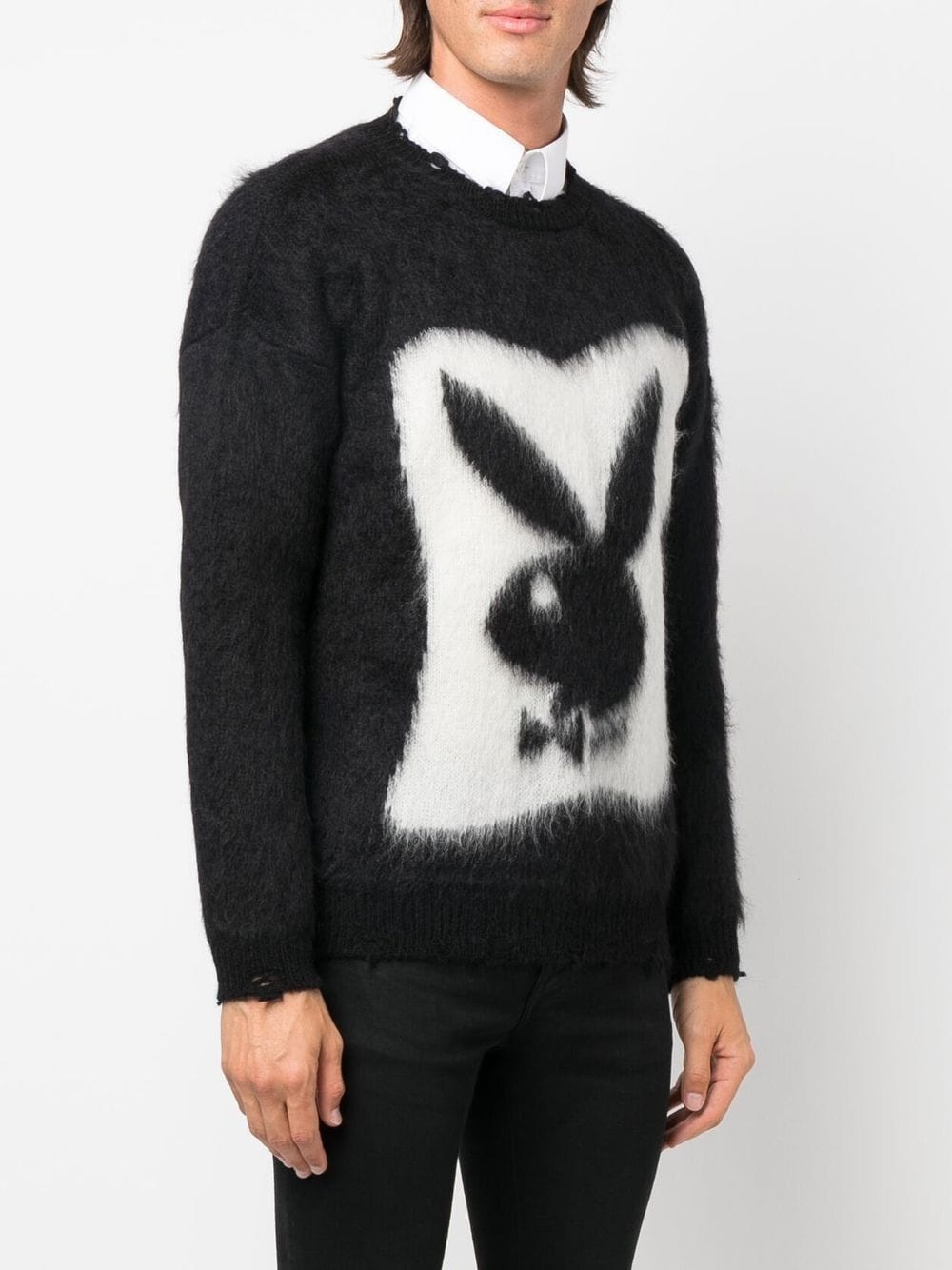 textured Playboy bunny jumper - 3