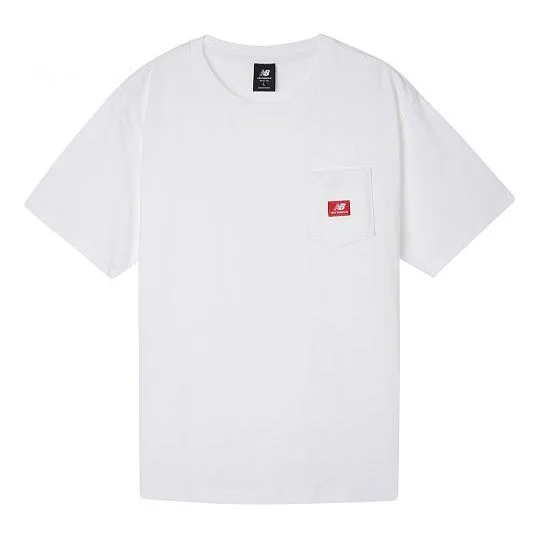 New Balance Essentials Pocket T-Shirt 'White' AMT01567-WT - 1