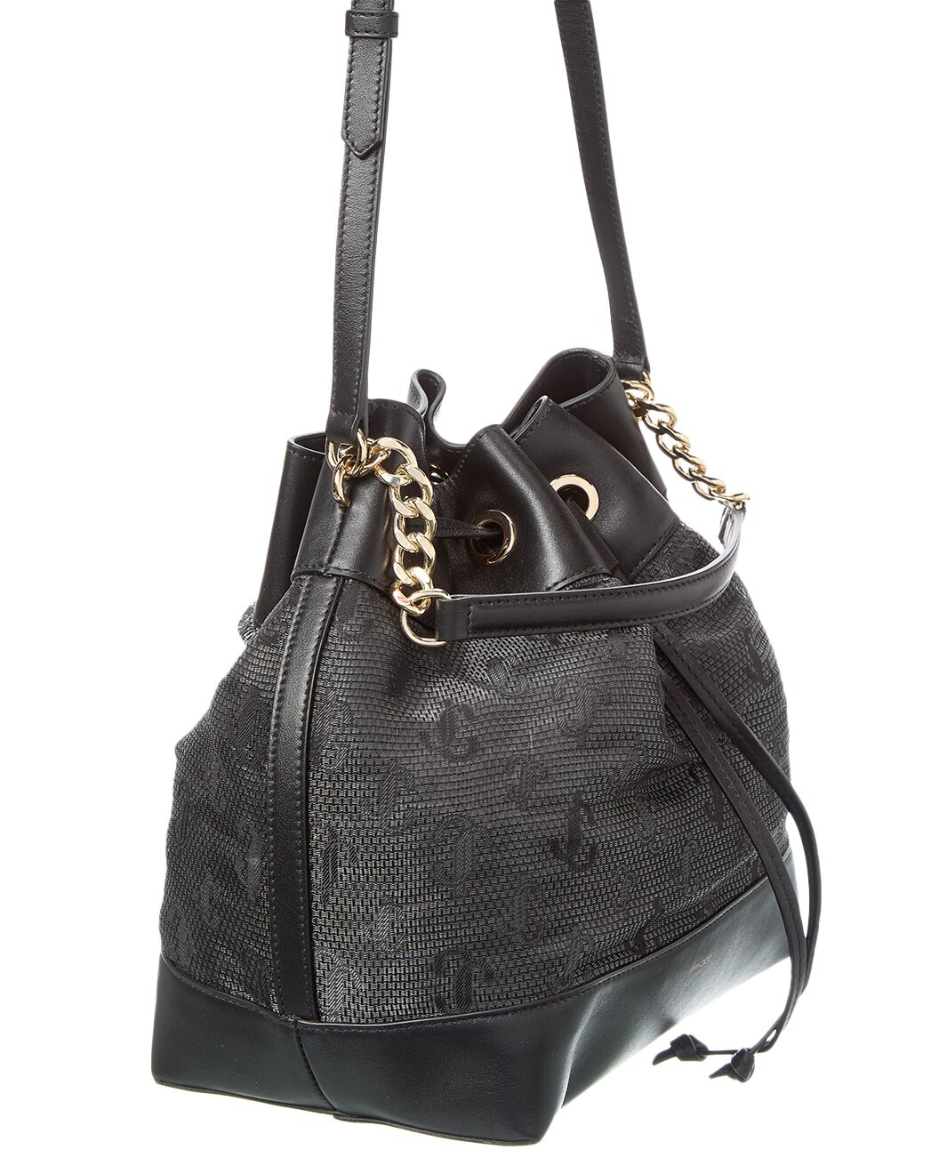 Jimmy Choo Juno Mesh & Leather Bucket Bag - 3