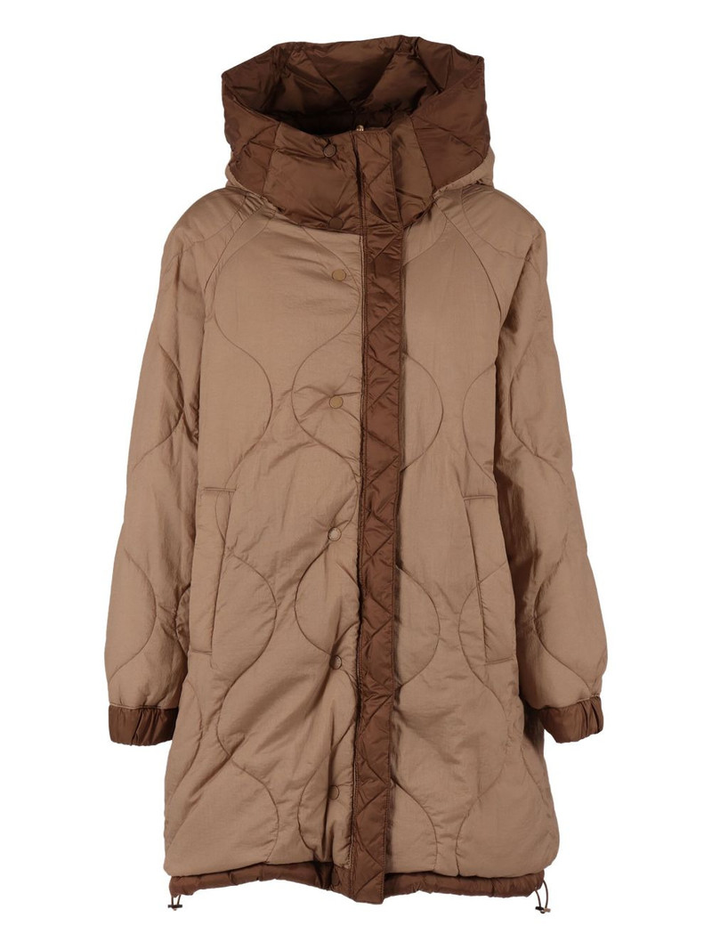 WEEKEND Max Mara hooded quilted coat outlook