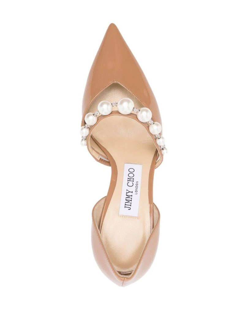 Aurelie 65 patent leather latte/white 8