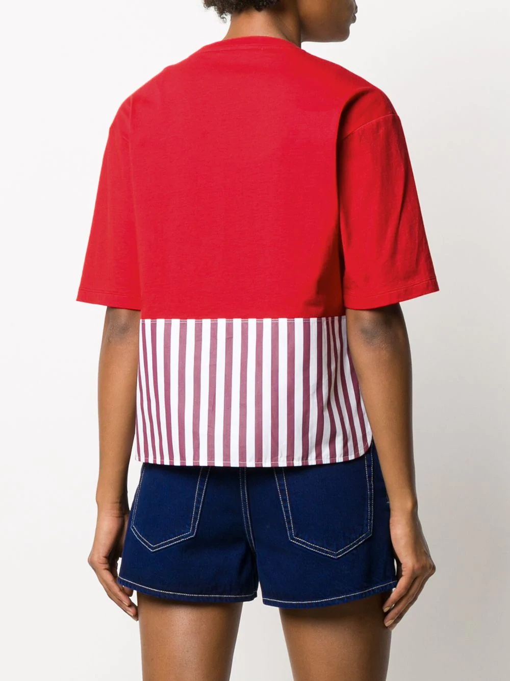 striped-hem T-shirt - 4