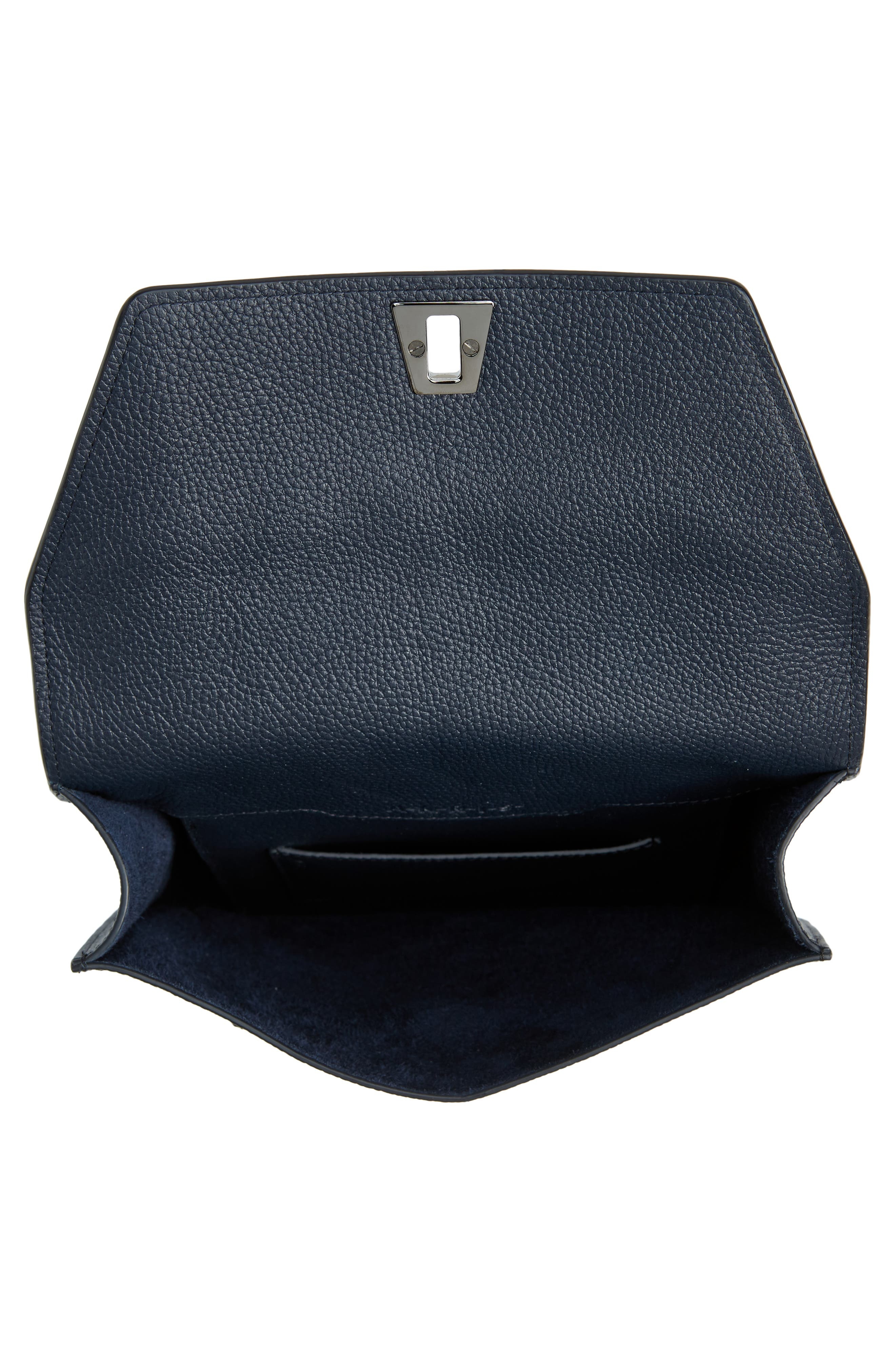 Akris Small Anouk Leather Crossbody Bag in 078 Denim at Nordstrom - 4