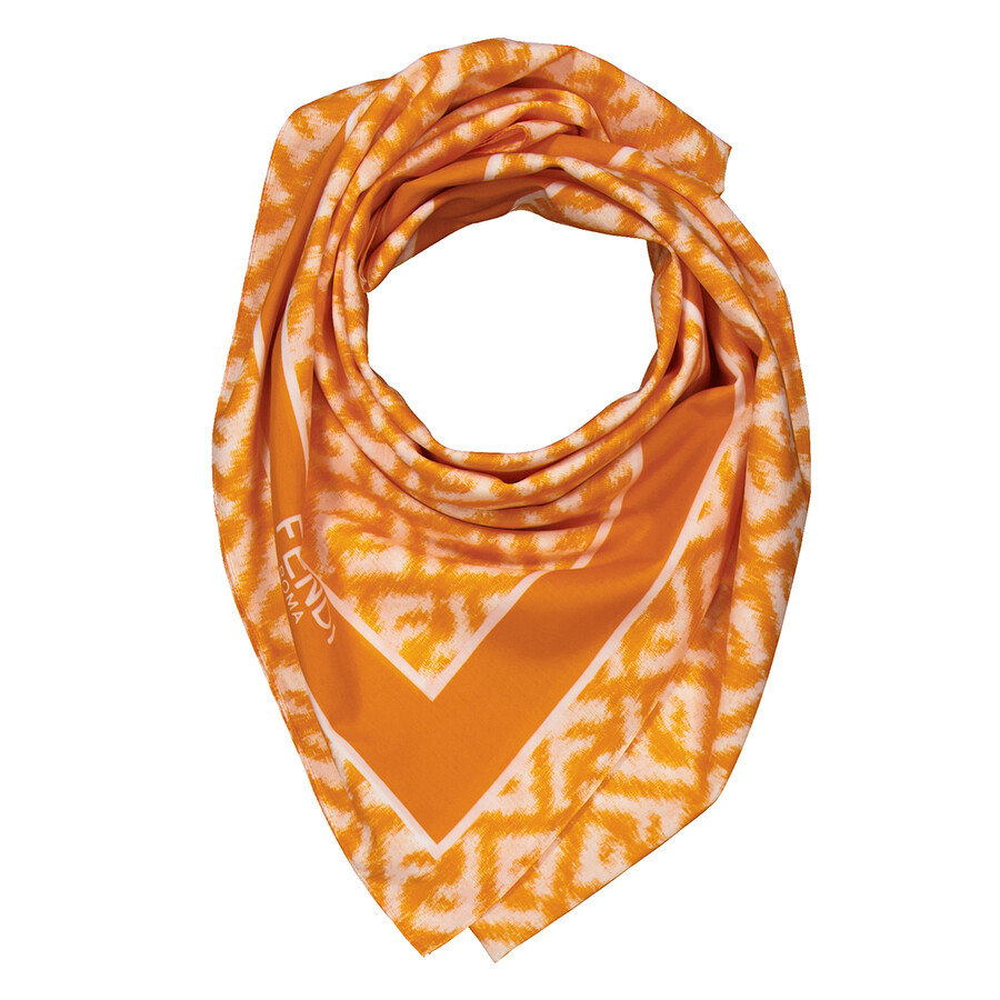 Fendi Motif Print Cotton Blend Scarf - 6