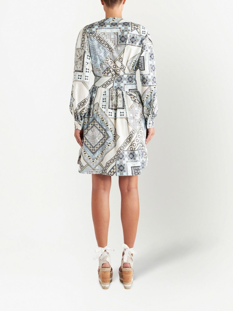 mix-print belted dress 3