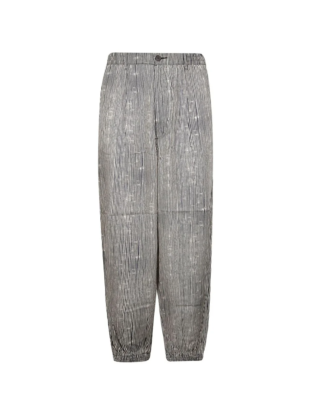 irregular lines pattern tapered trousers - 1