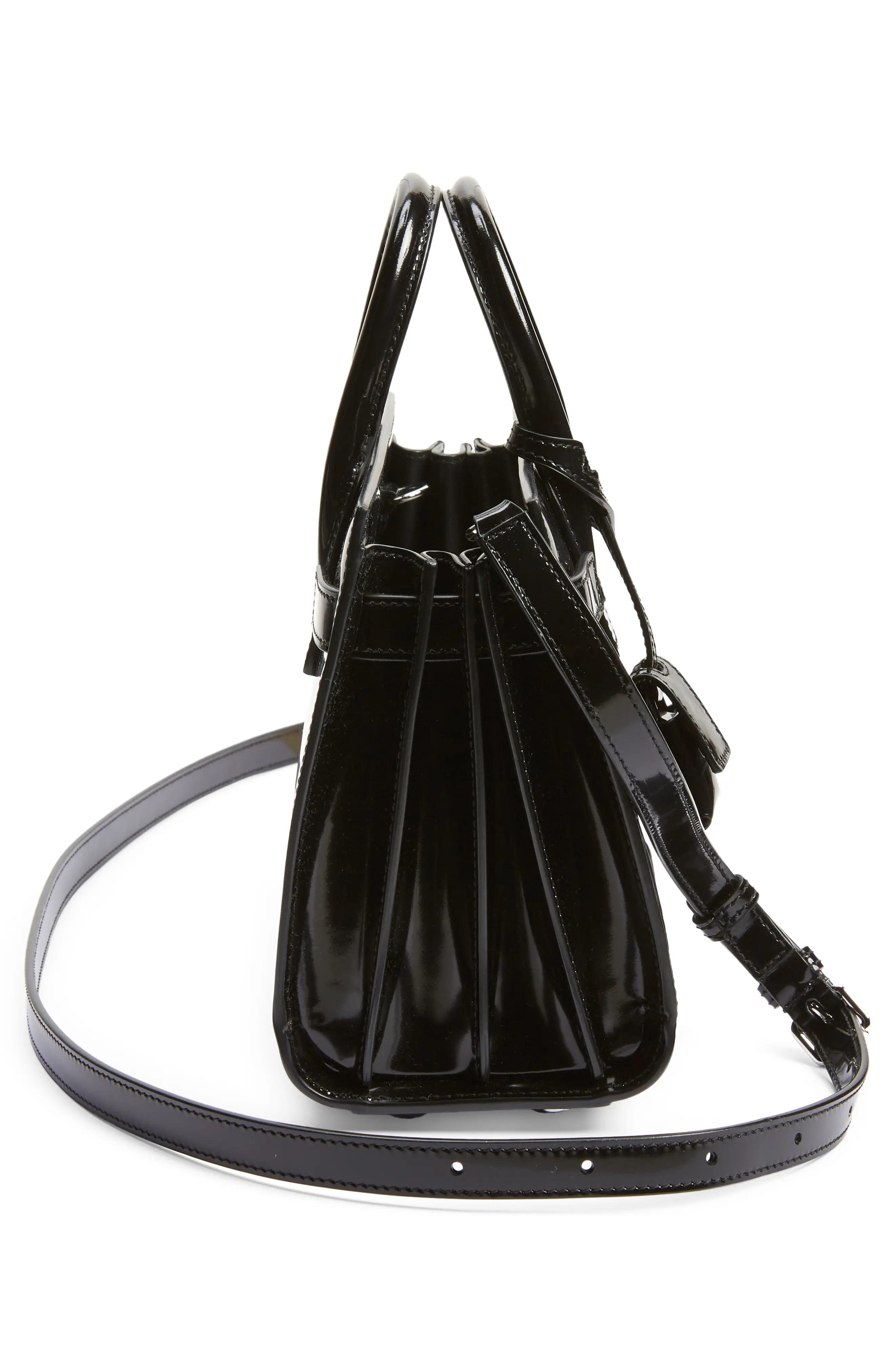 Nano Sac de Jour Patent Leather Top Handle Bag - 5