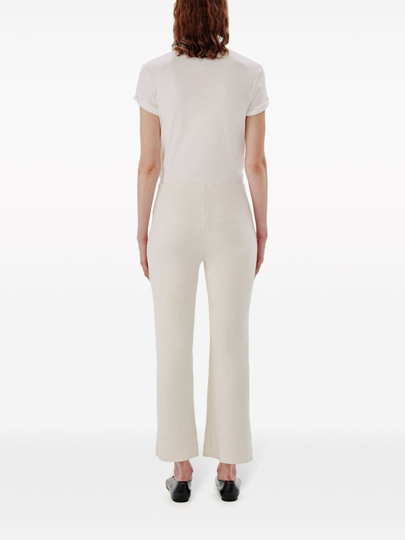 ribbed-knit cropped trousers 4