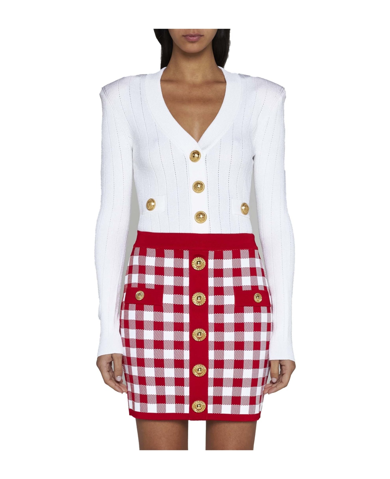 Viscose-blend Knit Miniskirt - 3