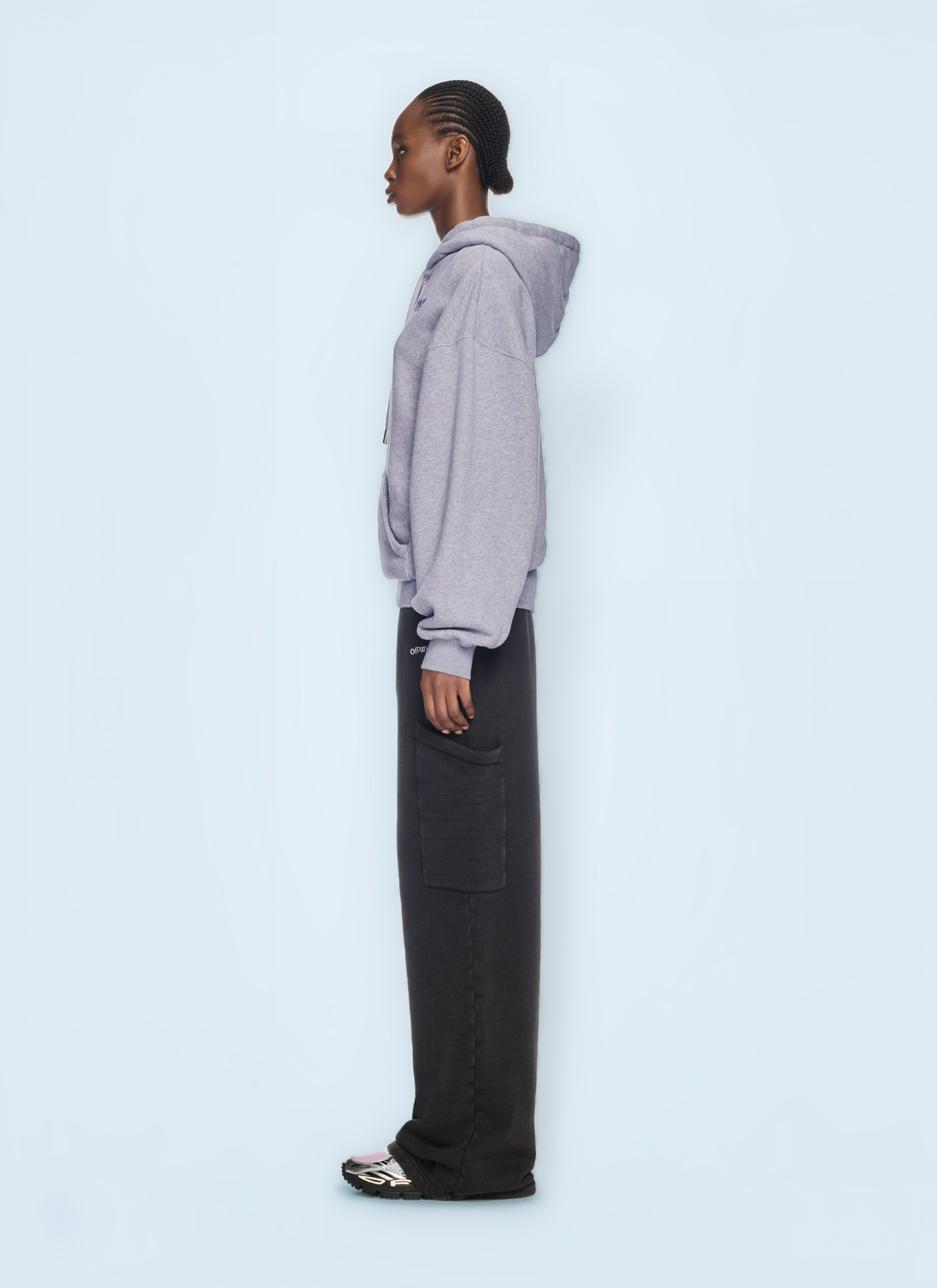 Off White Women Bookish Butterfly Hooded Sweatshirt - 2