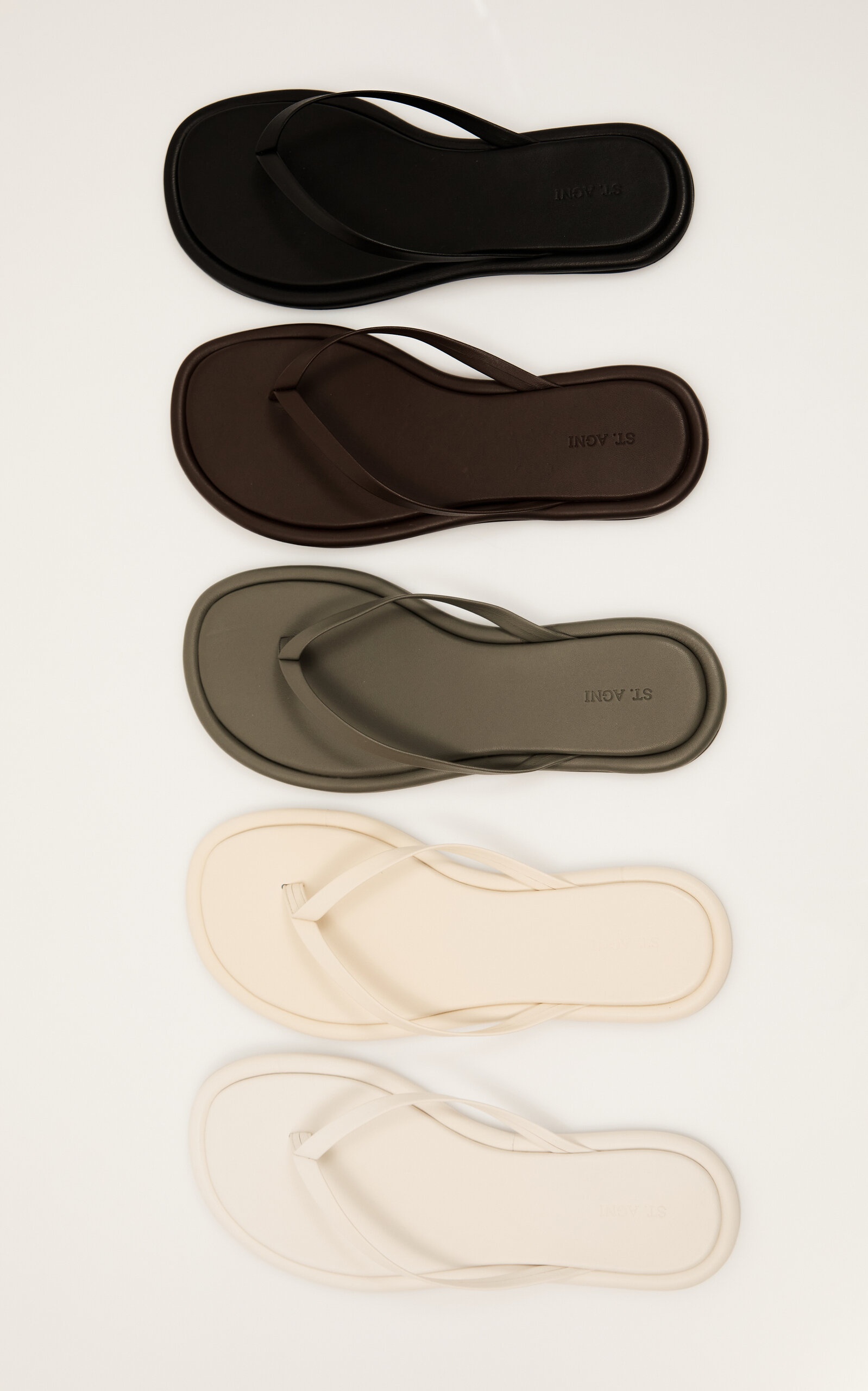 Leather Flip Flops black - 7