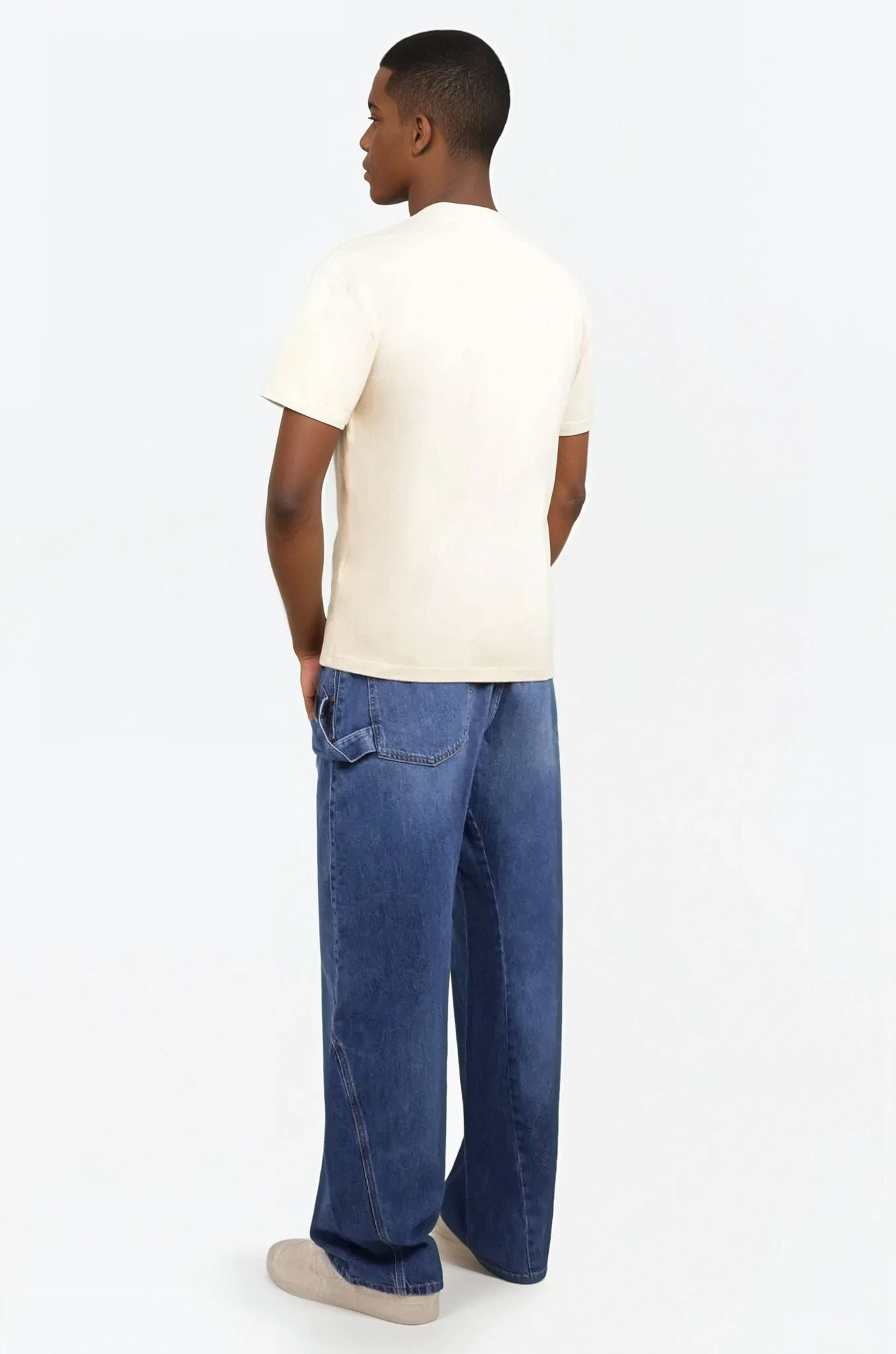 TWIST WORKWEAR LOGO JEAN PANT | WASHED BLUE - 3