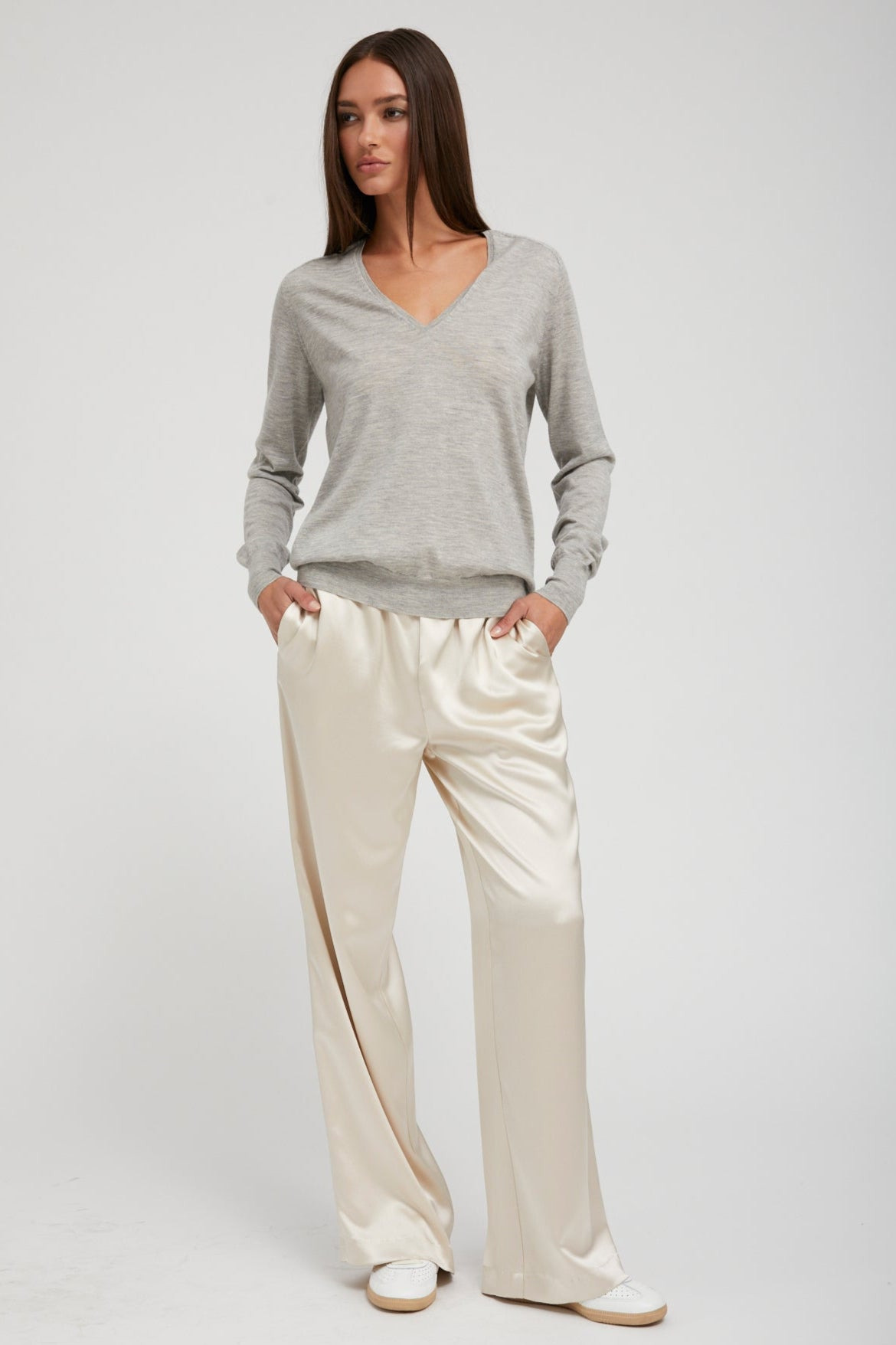 CHAMPAGNE SILK KAUAI PANTS - 8