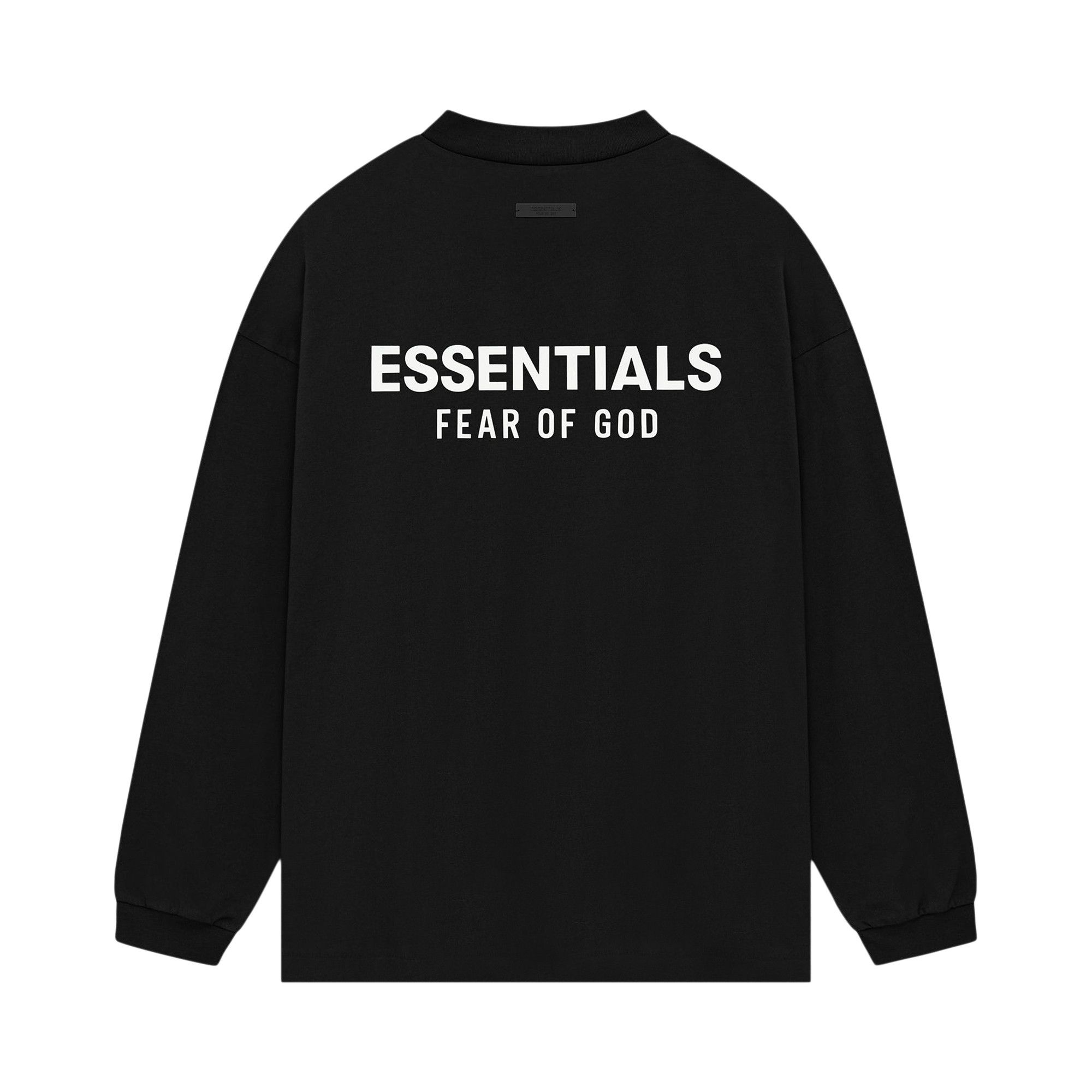 Fear of God Essentials Jersey Long-Sleeve Shirt 'Black' - 2