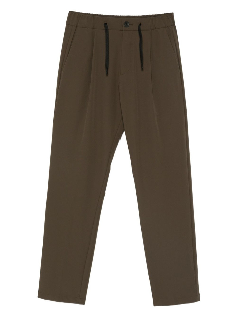 pleated drawstring trousers 1