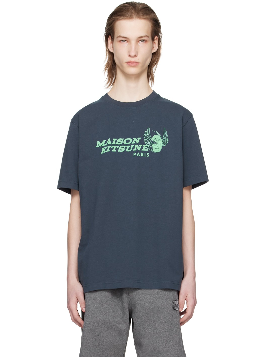 Navy Racing Wheels T-Shirt - 1