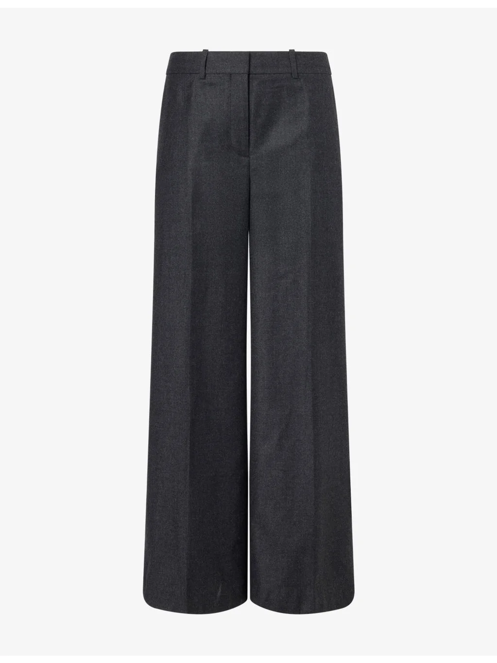 Tailored Wide-Leg Wool Trousers - 1