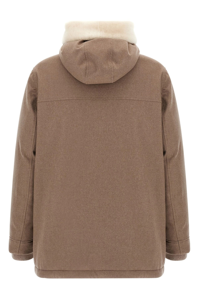 Brunello Cucinelli Flannel down jacket outlook