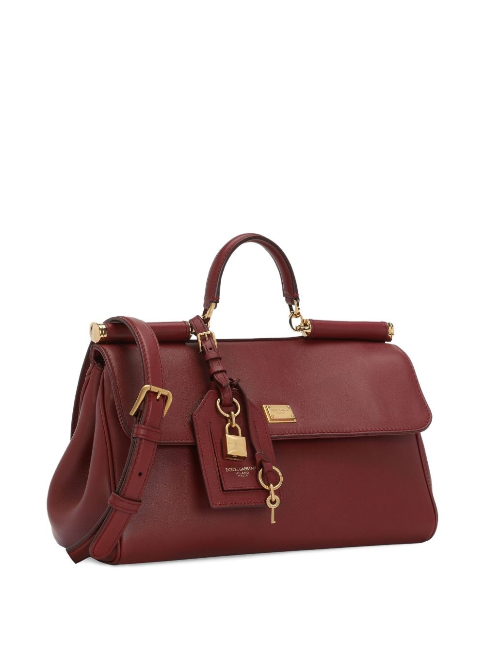 Sicily structured leather tote bag - 3