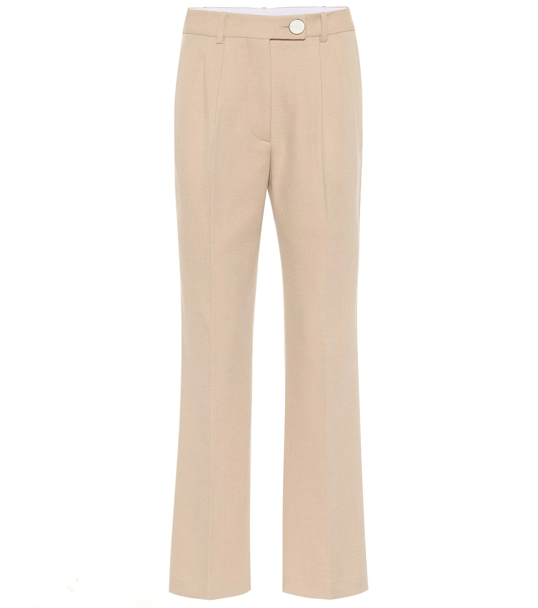 High-rise straight wool pants - 1