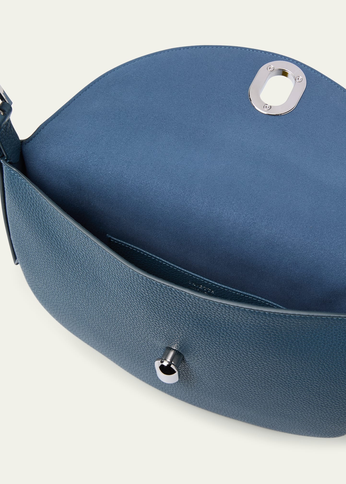 Tondo Small Grain Leather Hobo Bag - 4