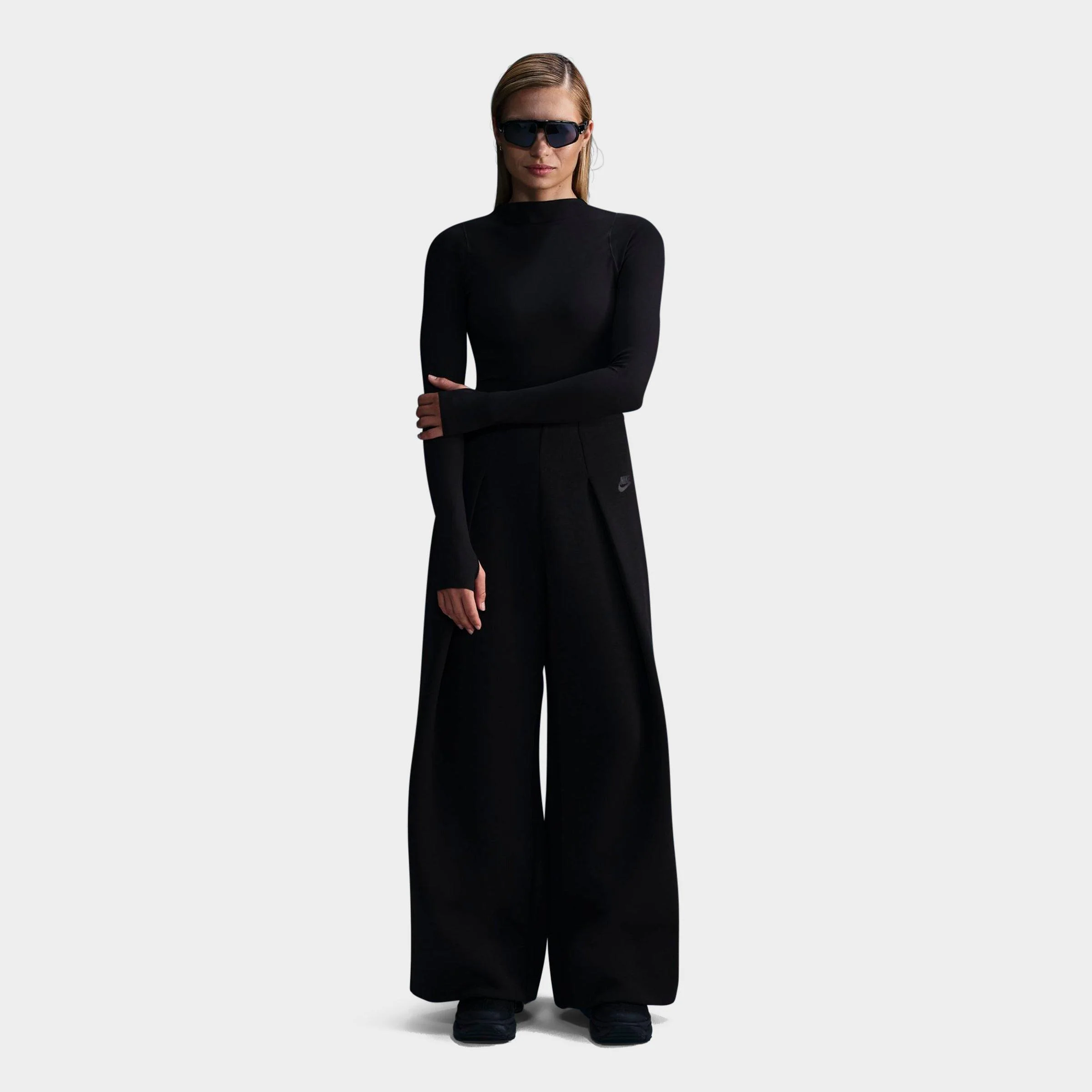 WOMEN'S NIKE SPORTSWEAR TECH FLEECE HIGH-WAISTED PLEATED WIDE PANTS - 1