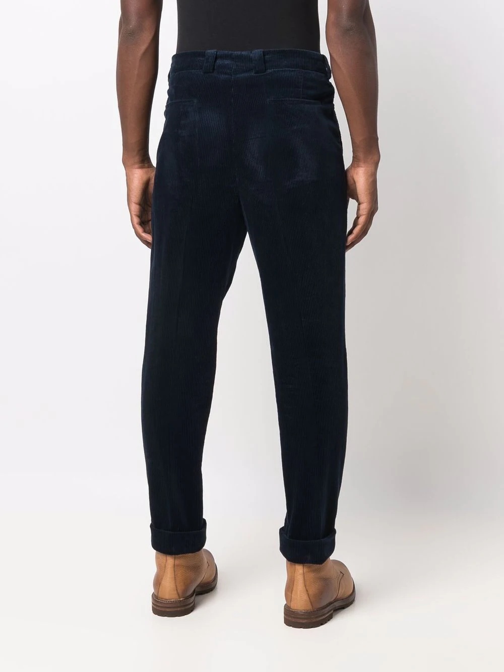 corduroy straight-leg trousers - 4
