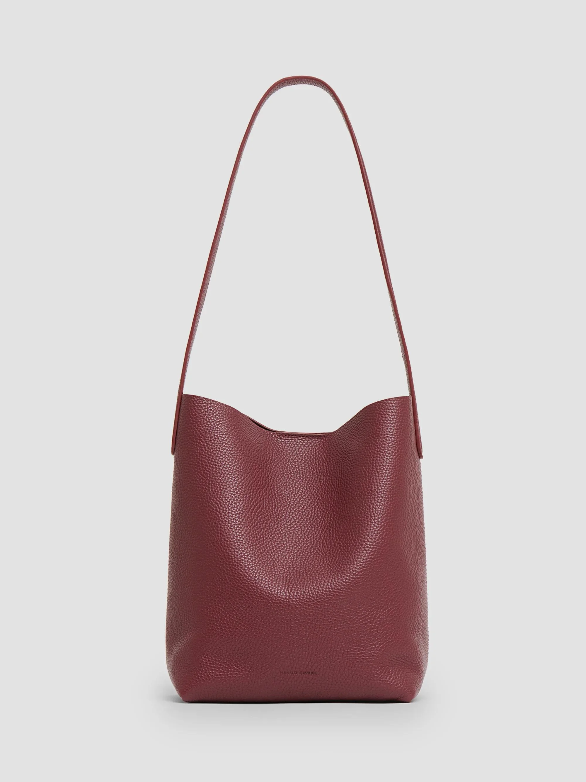 Women's Everyday Cabas Small Bucket Bag - Claret - 1