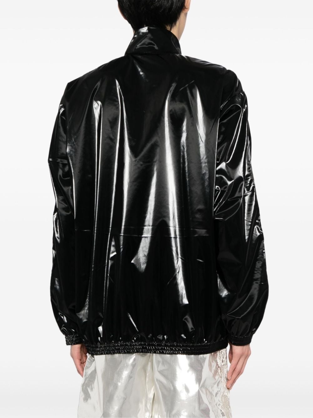 patent-finish track jacket - 4