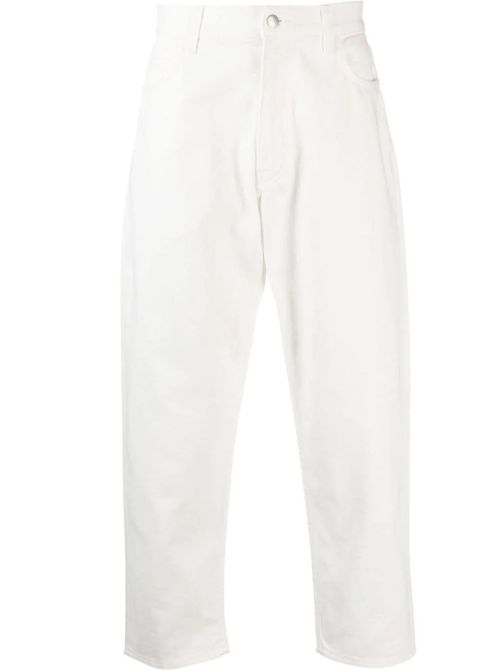 washed tapered denim jeans - 1