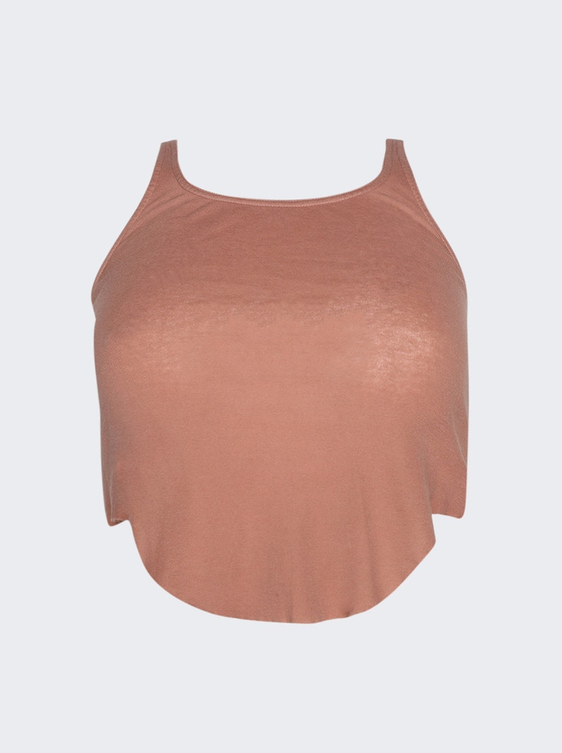 Basic Cropped Tank Dark Pink 1