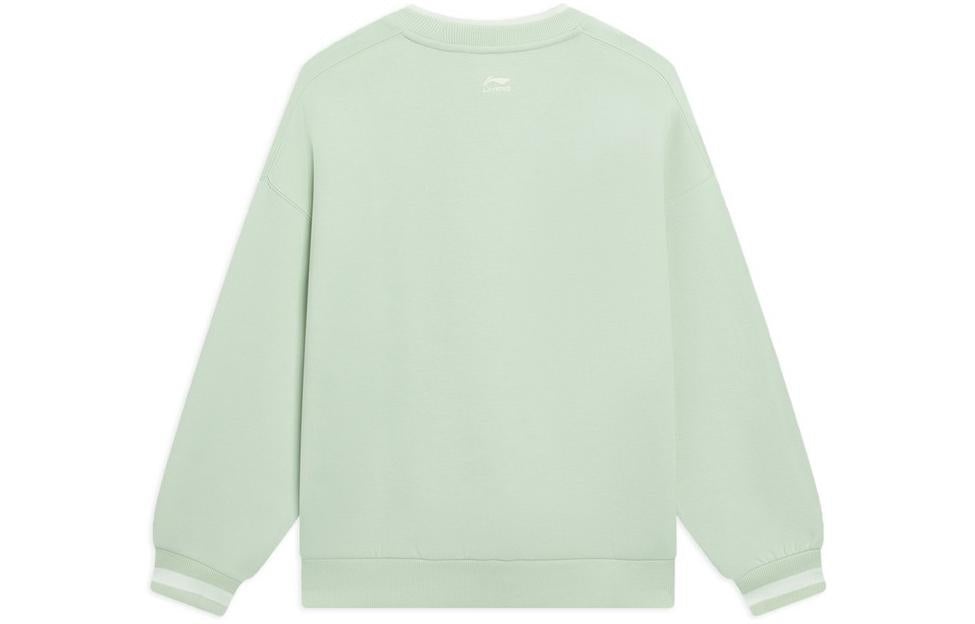 (WMNS) Li-Ning Floral Graphic Sweatshirt 'Light Green' AWDS918-2 - 2