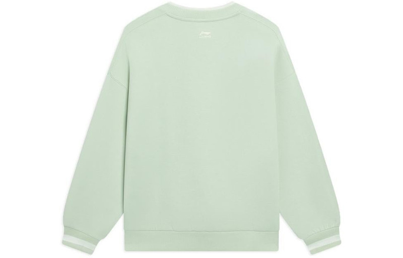 Li-Ning (WMNS) Li-Ning Floral Graphic Sweatshirt 'Light Green' AWDS918-2 outlook