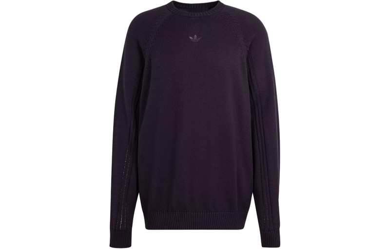 adidas adidas Originals Premium Knitted Sweatshirt Asia Sizing 'Black' IT7444 outlook