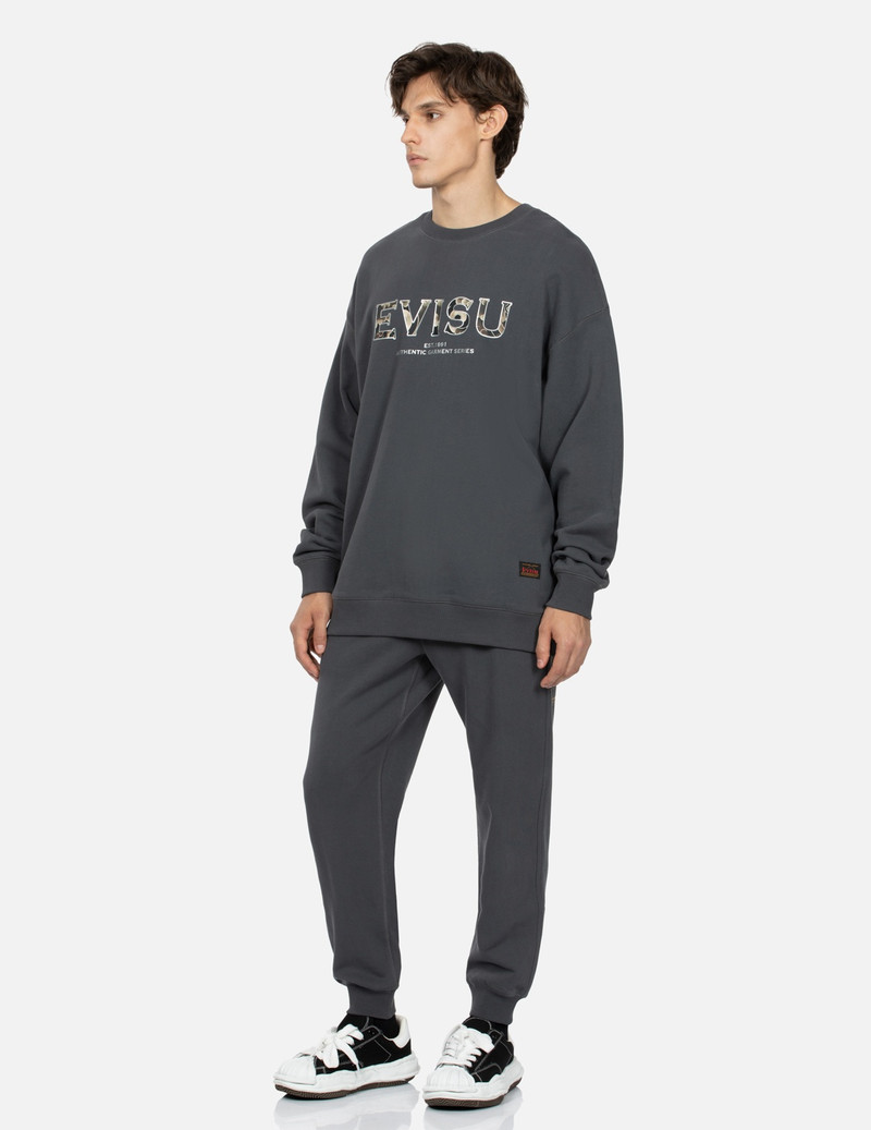 DEER AND CLOUD-PATTERN LOGO PRINT LOOSE FIT SWEATSHIRT 4