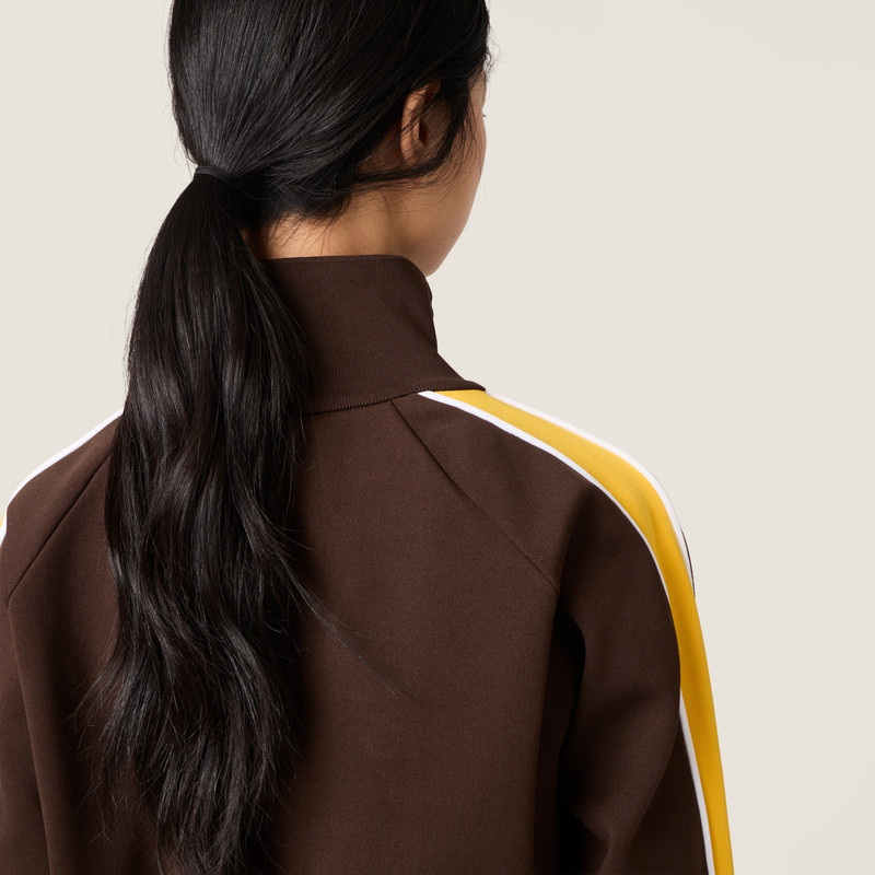 Technical yarn zipper sweatshirt 6