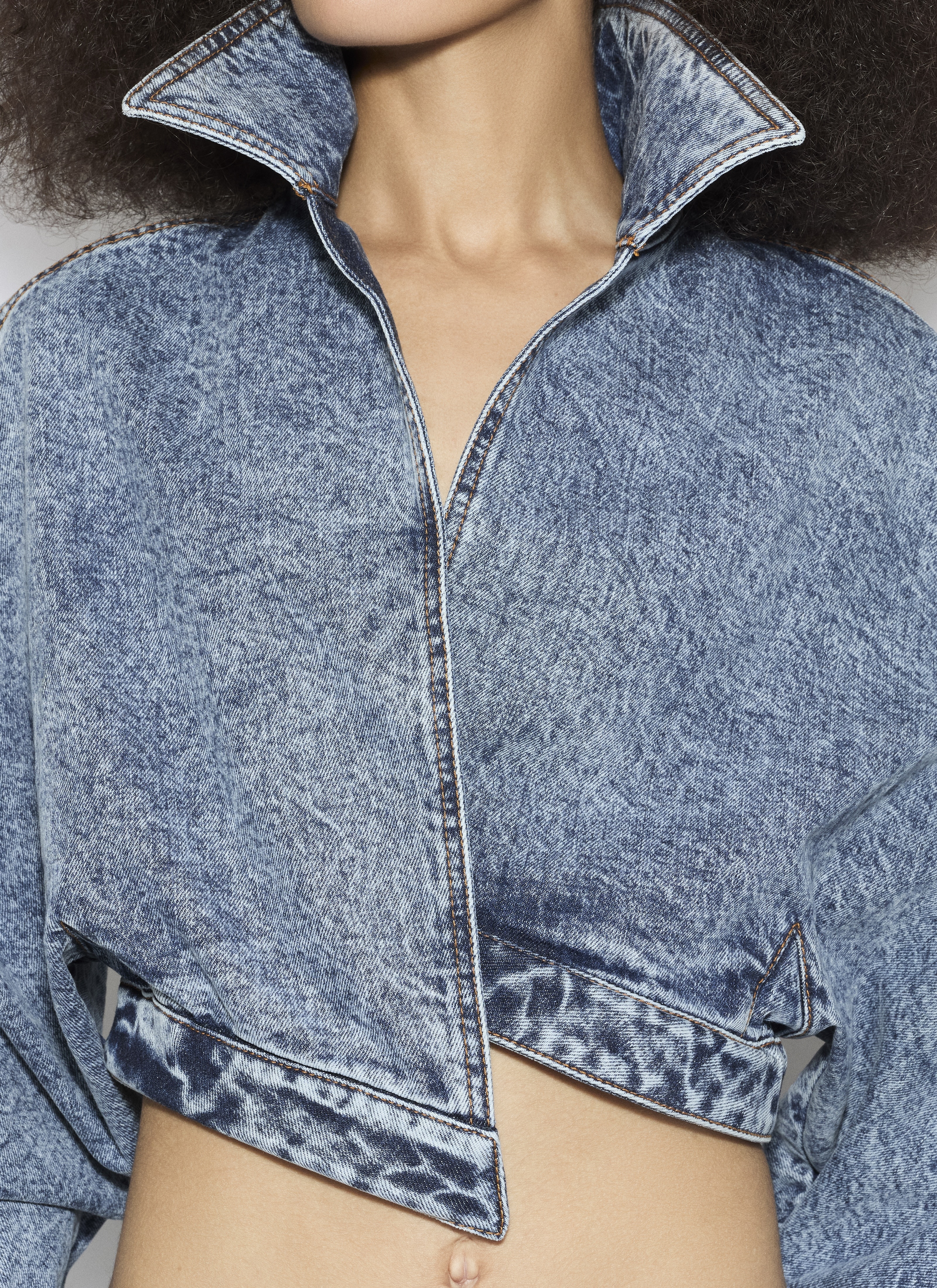 DENIM SPIRAL JACKET - 5
