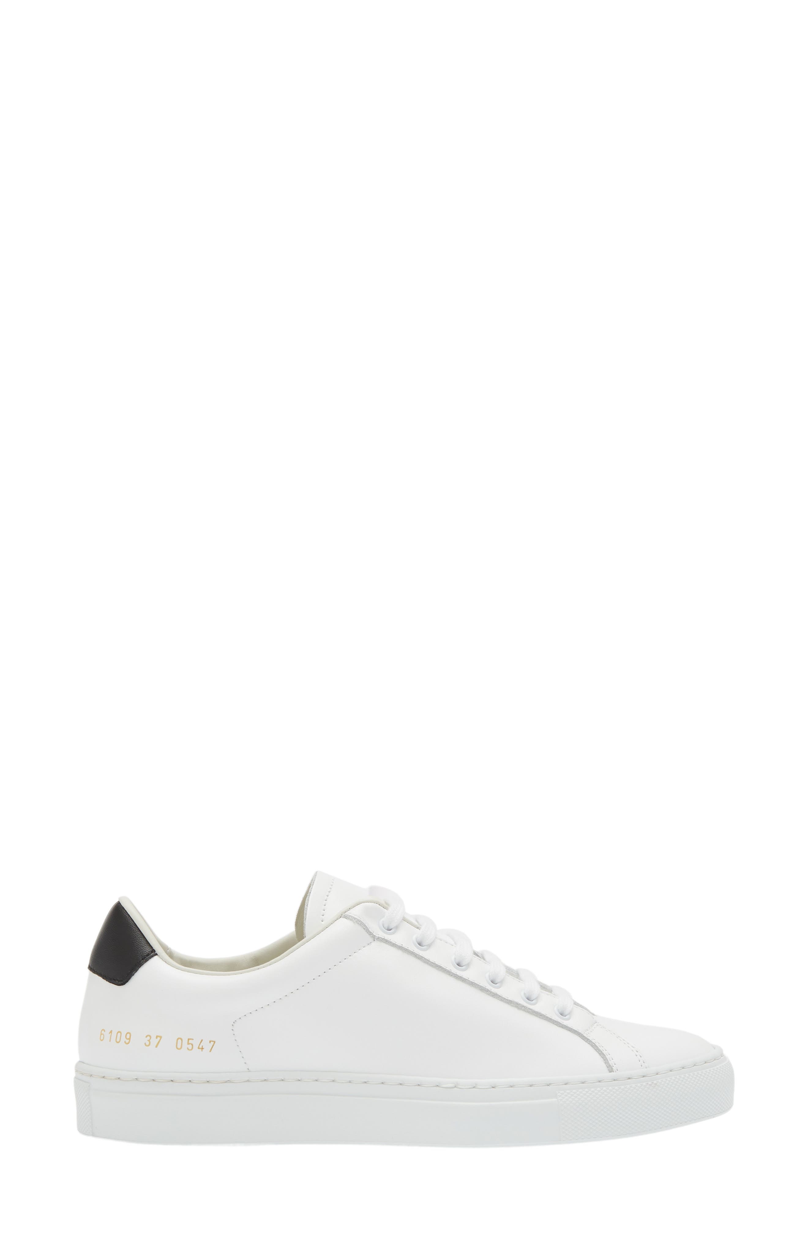 Common Projects Retro Low Top Sneaker in White/Black at Nordstrom - 3