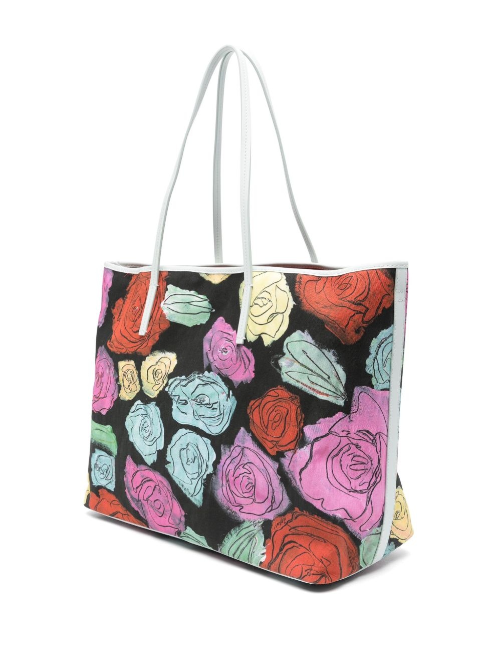 floral-print tote bag - 2