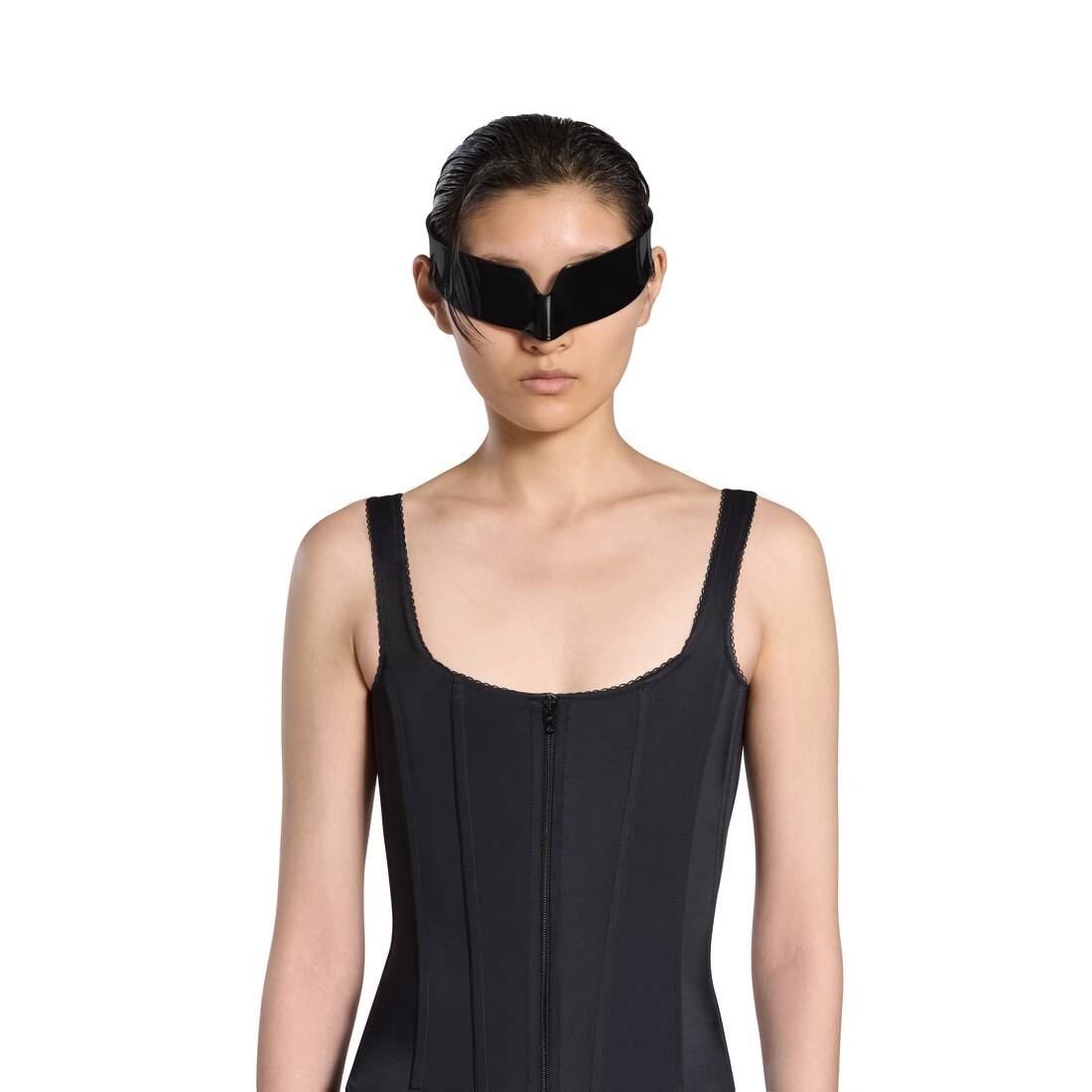 Women's Corset Swimsuit in Black - 5