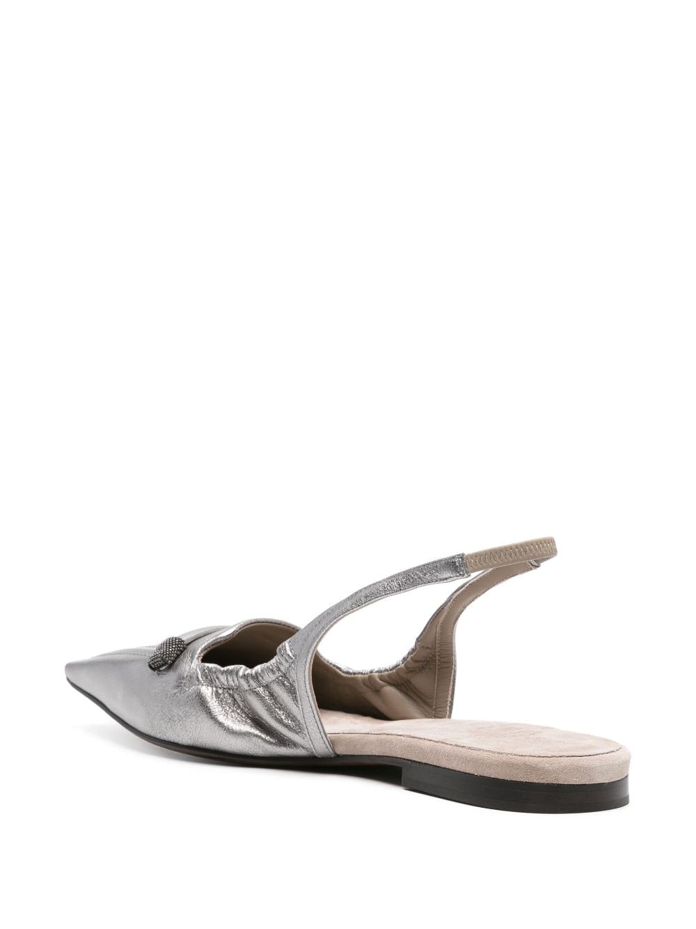 pointed-toe slingback ballerina shoes - 3